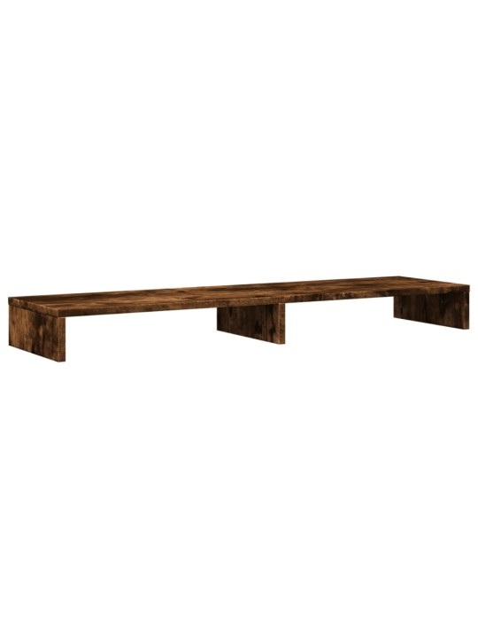 Stojan na monitor kouřový dub 100 x 27 x 10 cm kompozitní dřevo