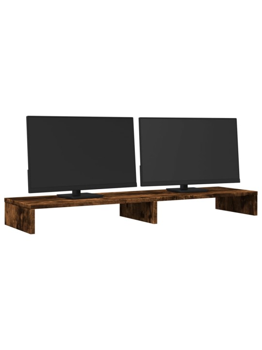 Stojan na monitor kouřový dub 100 x 27 x 10 cm kompozitní dřevo