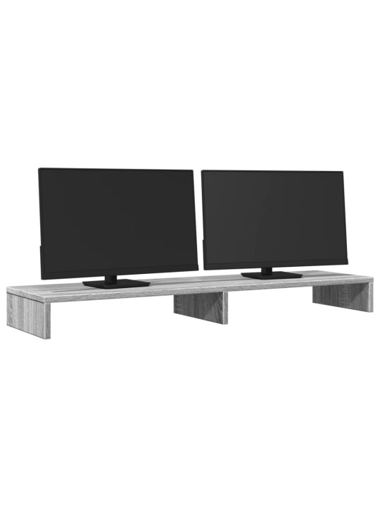 Stojan na monitor šedý sonoma 100 x 27 x 10 cm kompozitní dřevo