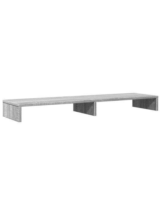 Stojan na monitor šedý sonoma 100 x 27 x 10 cm kompozitní dřevo