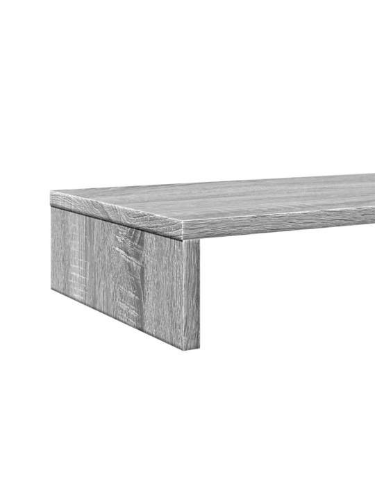 Stojan na monitor šedý sonoma 100 x 27 x 10 cm kompozitní dřevo