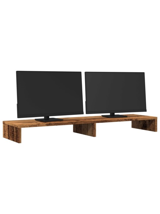 Stojan na monitor old wood 100 x 27 x 10 cm kompozitní dřevo