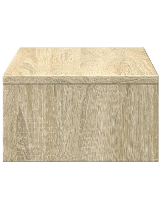 Stojan na monitor se zásuvkami dub sonoma 50x27x15 cm kompozit