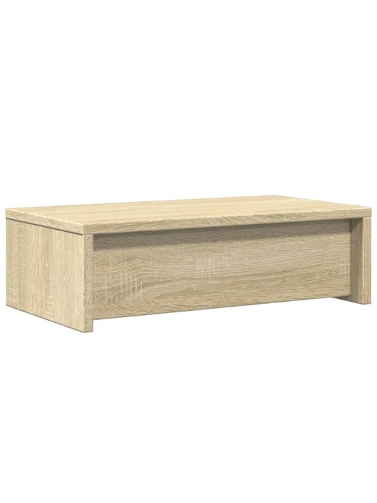 Stojan na monitor se zásuvkami dub sonoma 50x27x15 cm kompozit