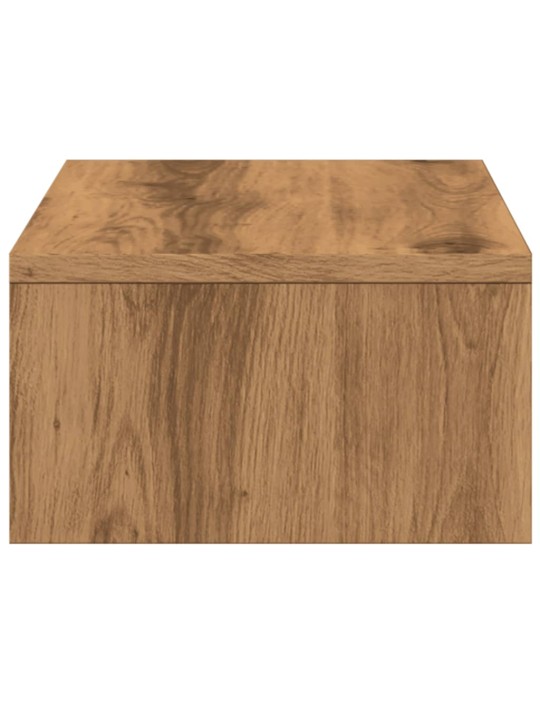 Stojan na monitor se zásuvkami dub artisan 50x27x15 cm kompozit