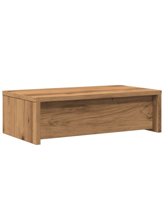 Stojan na monitor se zásuvkami dub artisan 50x27x15 cm kompozit