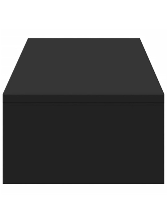 Stojan na monitor se zásuvkami černý 100x27x15 cm kompozit
