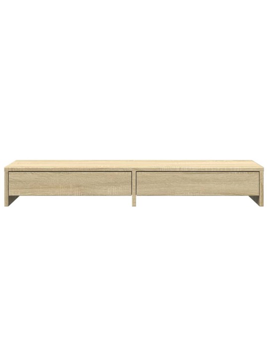 Stojan na monitor se zásuvkami dub sonoma 100x27x15 cm kompozit