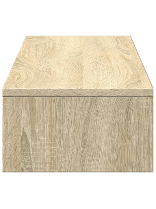 Stojan na monitor se zásuvkami dub sonoma 100x27x15 cm kompozit