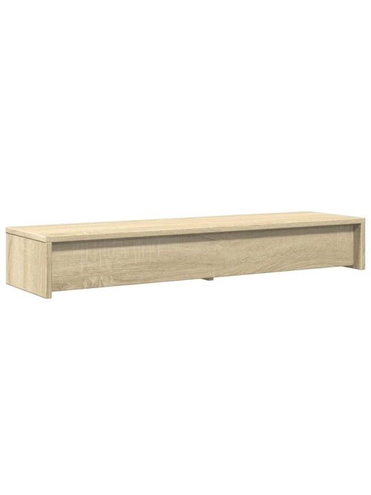 Stojan na monitor se zásuvkami dub sonoma 100x27x15 cm kompozit