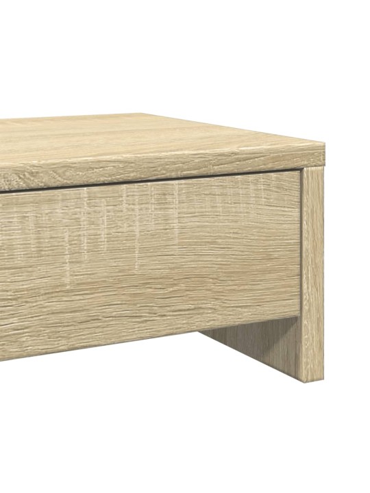 Stojan na monitor se zásuvkami dub sonoma 100x27x15 cm kompozit
