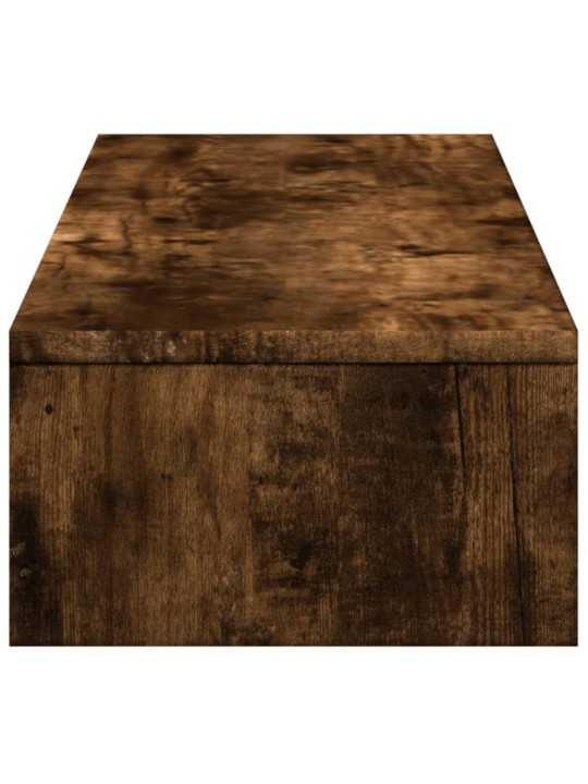 Stojan na monitor se zásuvkami kouřový dub 100x27x15cm kompozit
