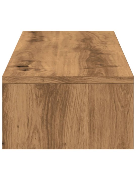 Stojan na monitor se zásuvkami dub artisan 100x27x15cm kompozit