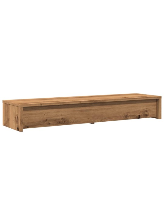 Stojan na monitor se zásuvkami dub artisan 100x27x15cm kompozit