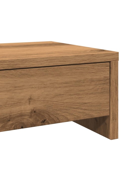 Stojan na monitor se zásuvkami dub artisan 100x27x15cm kompozit
