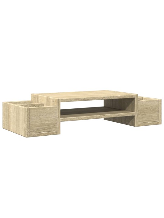 Stojan na monitor s úložným prostorem dub sonoma 70x27x15 cm
