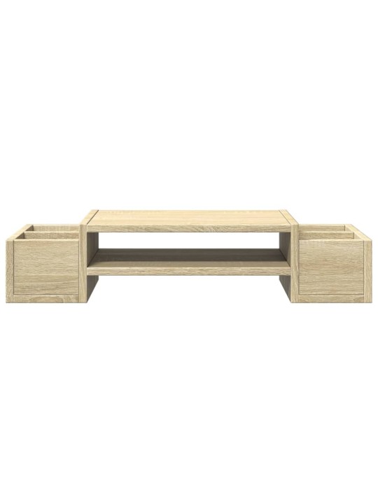 Stojan na monitor s úložným prostorem dub sonoma 70x27x15 cm