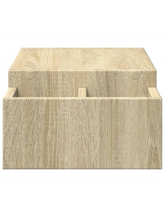 Stojan na monitor s úložným prostorem dub sonoma 70x27x15 cm