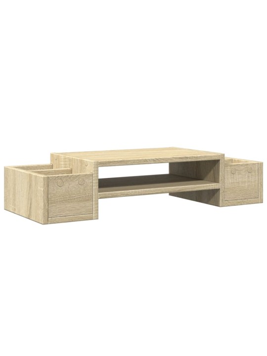 Stojan na monitor s úložným prostorem dub sonoma 70x27x15 cm