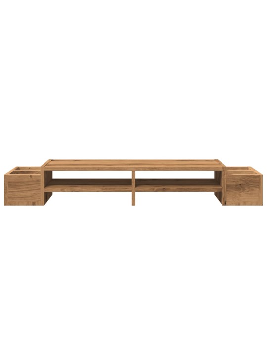 Stojan na monitor s úložným prostorem dub artisan 100x27x15 cm