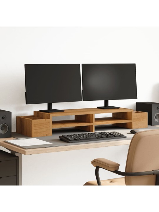 Stojan na monitor s úložným prostorem dub artisan 100x27x15 cm