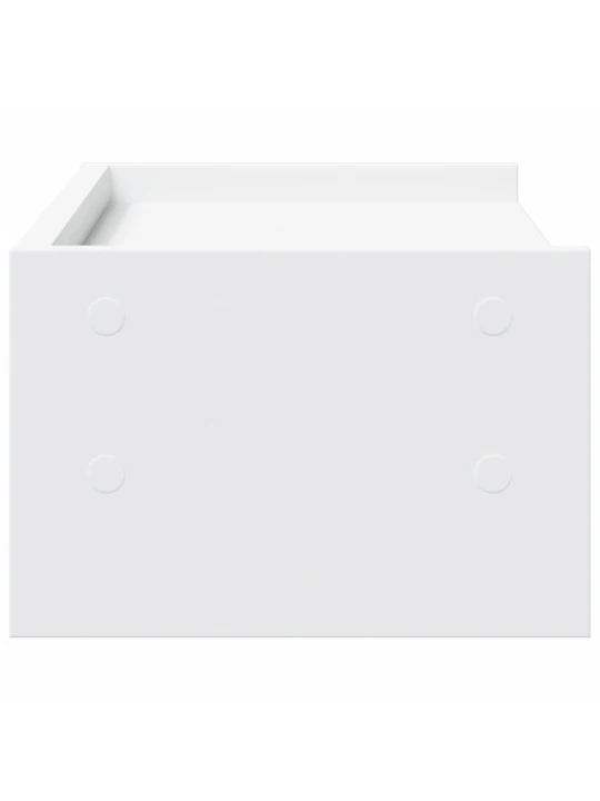 Stojan na monitor bílý 42 x 24 x 16 cm kompozitní dřevo