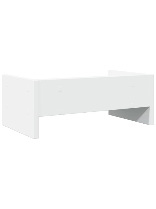 Stojan na monitor bílý 42 x 24 x 16 cm kompozitní dřevo