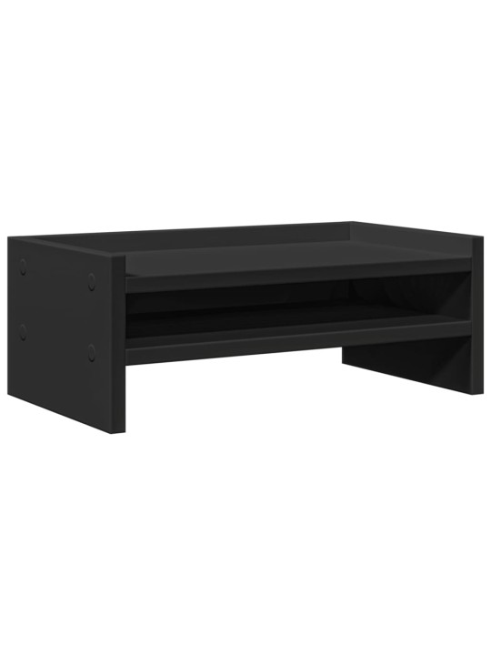 Stojan na monitor černý 42 x 24 x 16 cm kompozitní dřevo