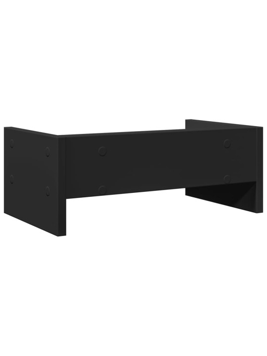 Stojan na monitor černý 42 x 24 x 16 cm kompozitní dřevo