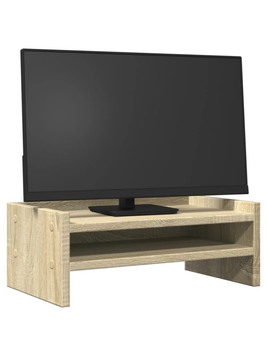 Stojan na monitor dub sonoma 42 x 24 x 16 cm kompozitní dřevo