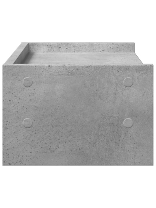 Stojan na monitor betonově šedý 42x24x16 cm kompozitní dřevo