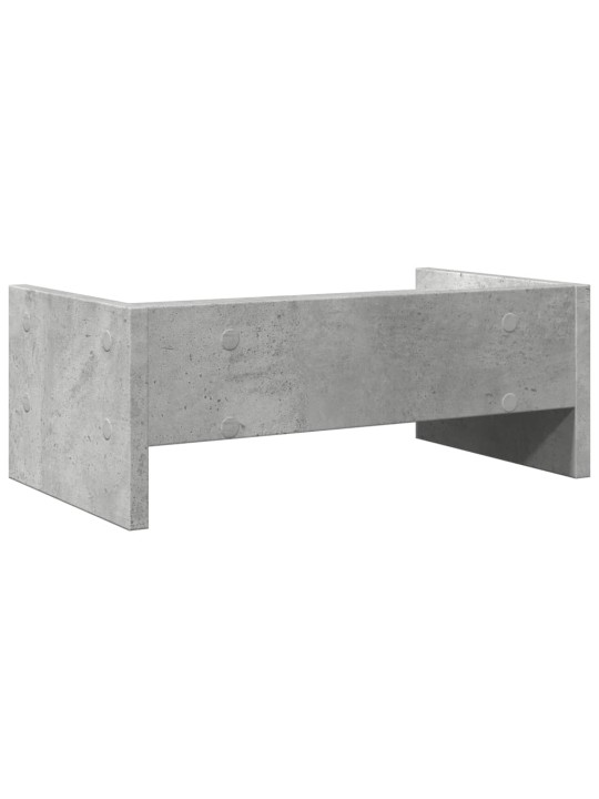 Stojan na monitor betonově šedý 42x24x16 cm kompozitní dřevo