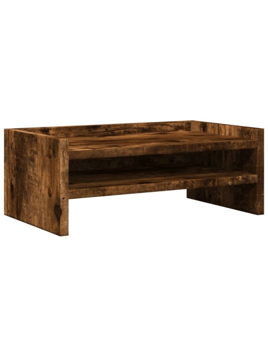 Stojan na monitor kouřový dub 42 x 24 x 16 cm kompozitní dřevo