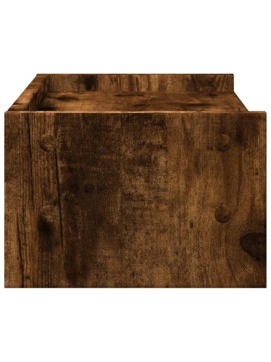 Stojan na monitor kouřový dub 42 x 24 x 16 cm kompozitní dřevo