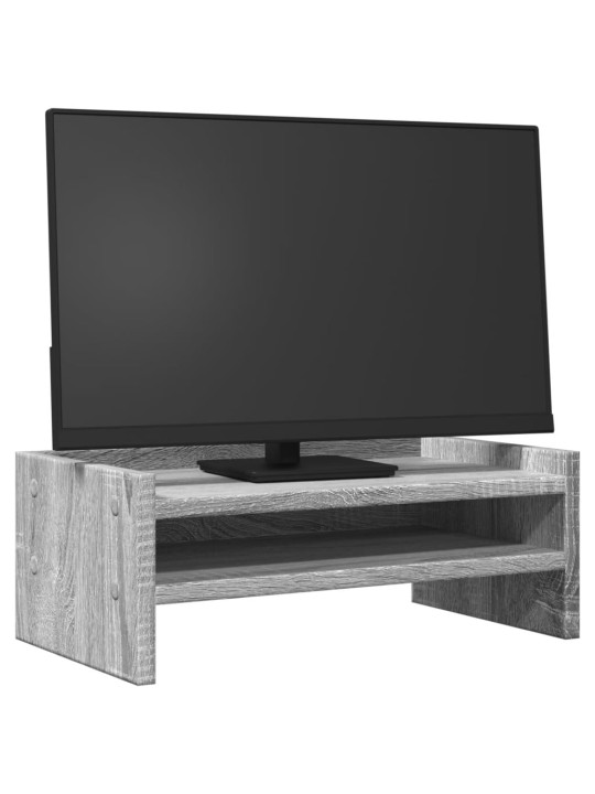 Stojan na monitor šedý sonoma 42 x 24 x 16 cm kompozitní dřevo