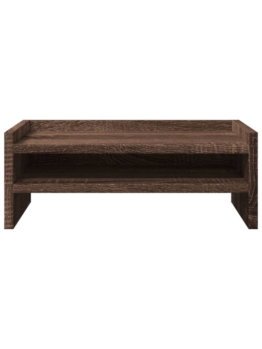 Stojan na monitor hnědý dub 42 x 24 x 16 cm kompozitní dřevo
