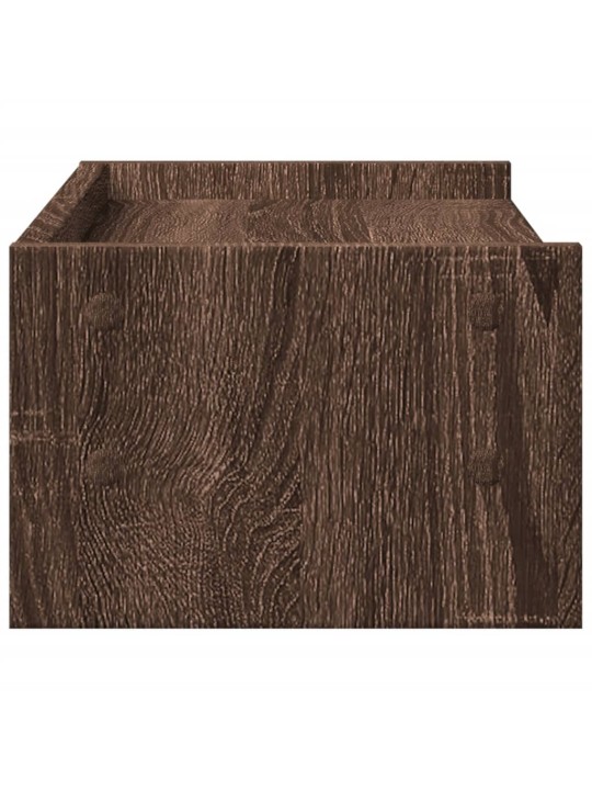 Stojan na monitor hnědý dub 42 x 24 x 16 cm kompozitní dřevo