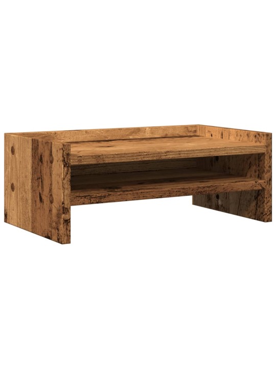 Stojan na monitor old wood 42 x 24 x 16 cm kompozitní dřevo