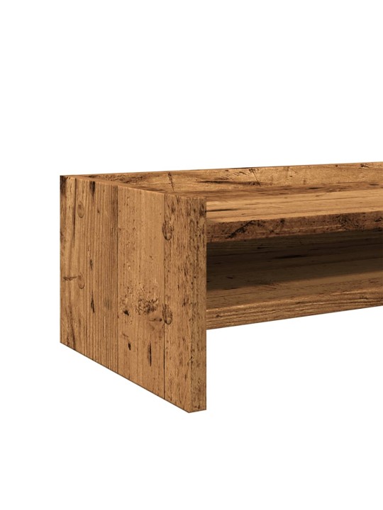 Stojan na monitor old wood 42 x 24 x 16 cm kompozitní dřevo