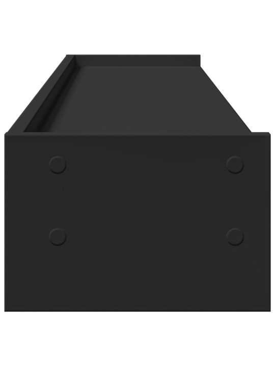 Stojan na monitor černý 100 x 24 x 16 cm kompozitní dřevo