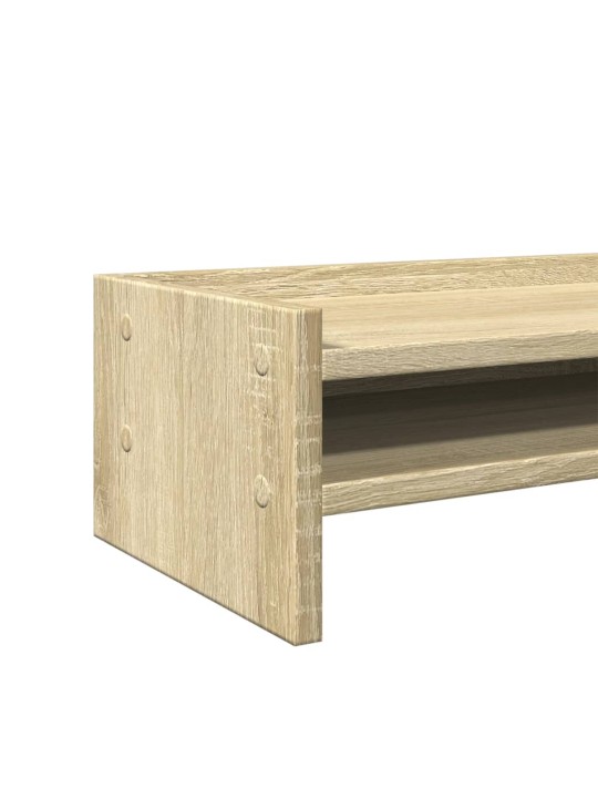 Stojan na monitor dub sonoma 100 x 24 x 16 cm kompozitní dřevo