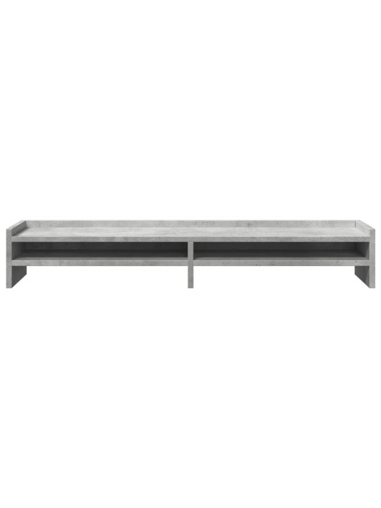 Stojan na monitor betonově šedý 100x24x16 cm kompozitní dřevo