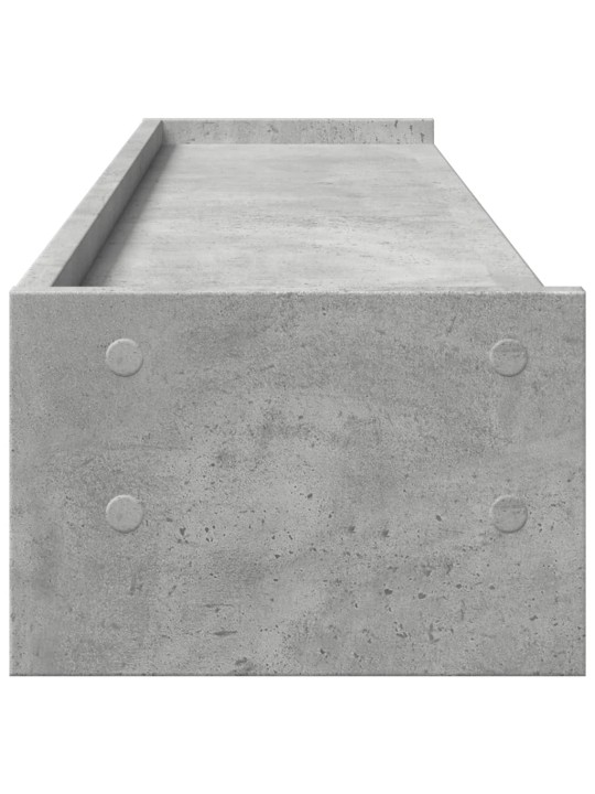 Stojan na monitor betonově šedý 100x24x16 cm kompozitní dřevo