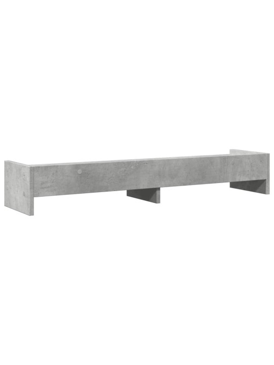 Stojan na monitor betonově šedý 100x24x16 cm kompozitní dřevo