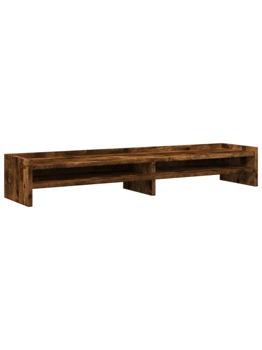 Stojan na monitor kouřový dub 100 x 24 x 16 cm kompozitní dřevo