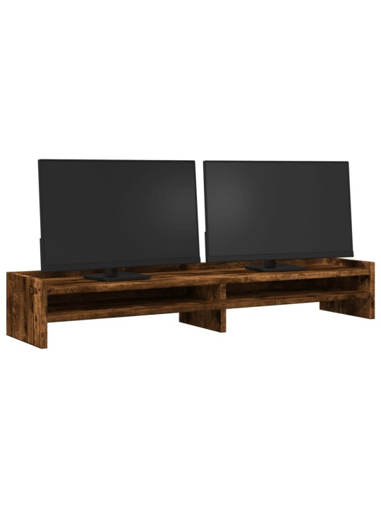 Stojan na monitor kouřový dub 100 x 24 x 16 cm kompozitní dřevo