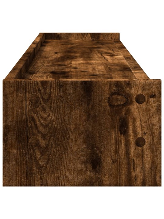 Stojan na monitor kouřový dub 100 x 24 x 16 cm kompozitní dřevo