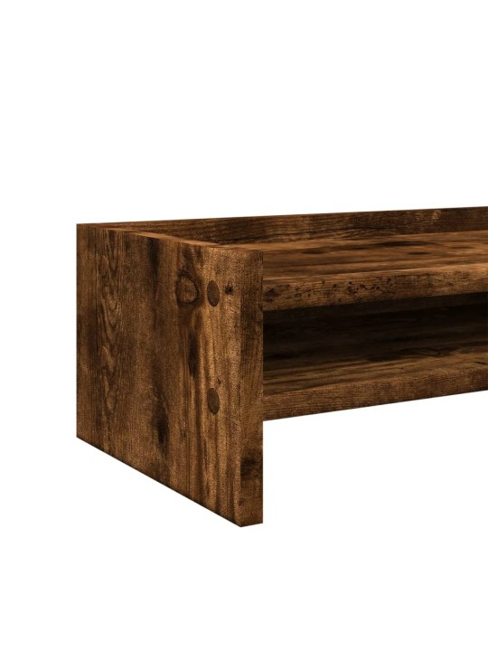 Stojan na monitor kouřový dub 100 x 24 x 16 cm kompozitní dřevo