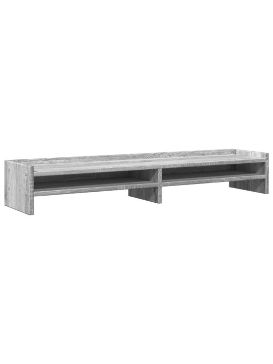 Stojan na monitor šedý sonoma 100 x 24 x 16 cm kompozitní dřevo