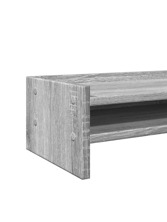 Stojan na monitor šedý sonoma 100 x 24 x 16 cm kompozitní dřevo